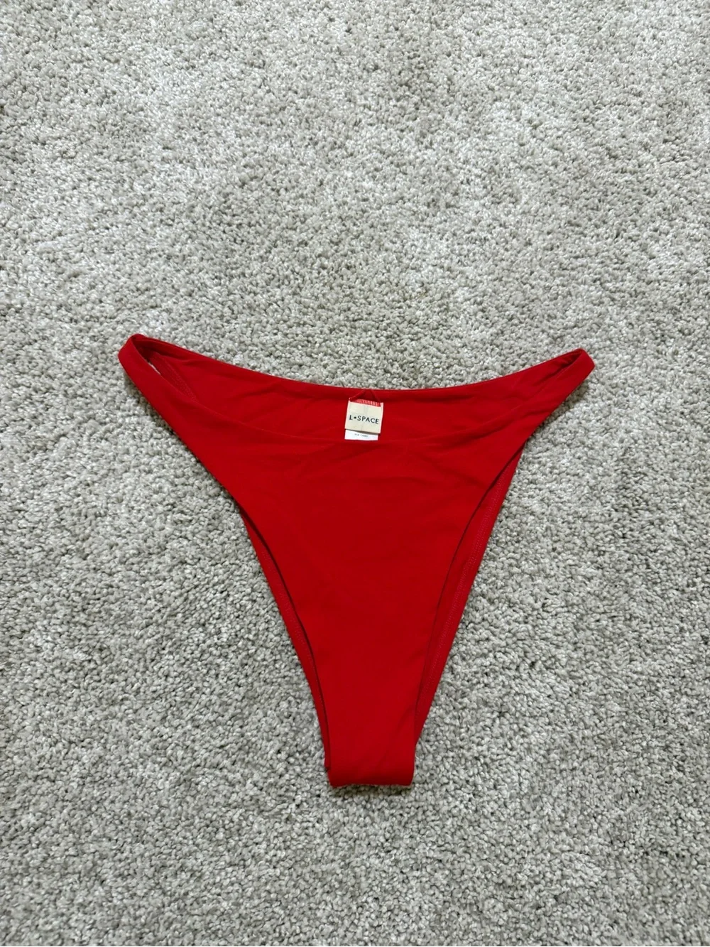 l*space Bold Red High-Cut Bikini Bottom